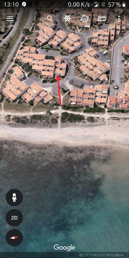 Residence Le Neptuna T2 Direct Plage Wifi Clim Agde Kültér fotó